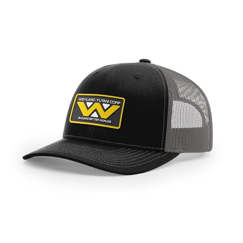 Generic Weyland-Yutani 112 Snapback Hat (Black/Charcoal)