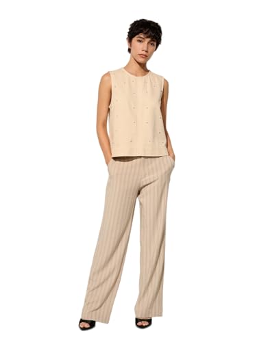 ONLY Onlmilly S/L Pearl Top le haut fluide anti-froissement idéal pour le bureau
