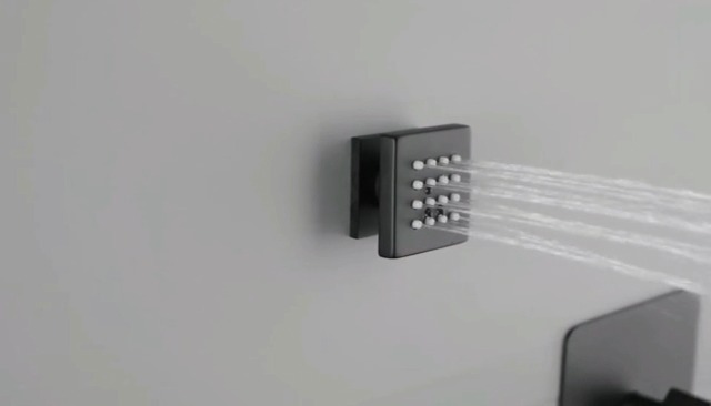 Shower Faucets Sets Shower System with Body Jets, Bostingner 10" Rain Shower Head with 2 In 1 Handheld Spray and 4 Jets, Ceiling Mount All Metal 3 Way Shower Set with Valve and Trim Kit, Matte Black