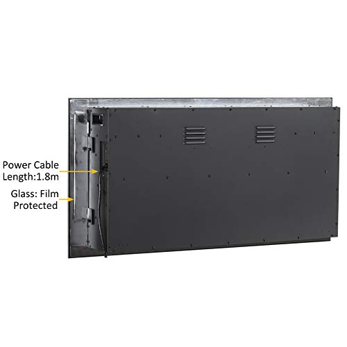 Endeavour Fires Hawnby Recessed Electric Fire with 7 day Programmable Remote Control, 1&2kW, Log & Crystal Set(40")