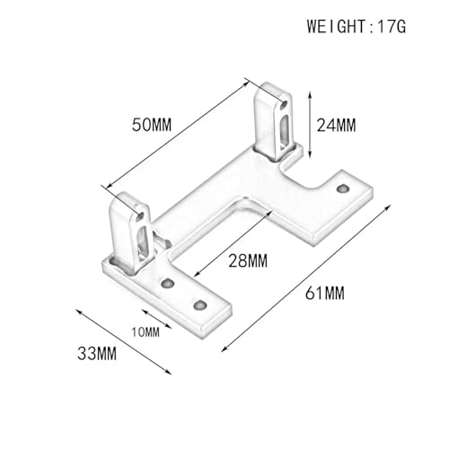 Accessoires Voitures RC Tamiya 1/14 Support Servo Direction Métal Bleu