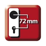ABUS Okucie ochronne drzwi KLS114 F3 mosiądz z dwustronnym klamką 08297