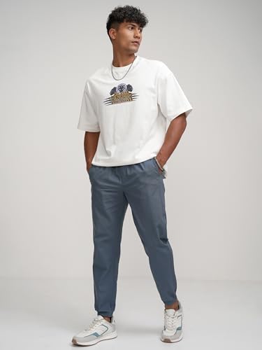 Image of Highlander Men's Cargo Jogger Trousers | Perfect for Casual Outings,Travel & Work Wear with Utility Pockets