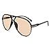GUVIVI Retro Aviator Sunglasses for Women Men Oversized Classic 70s Vintage Trendy Square Aviators Tortoise Sun Glasses