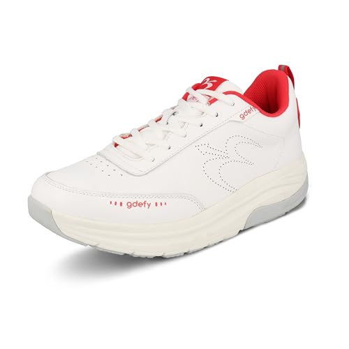 Gravity Defyer Men's G-Defy Yulaxon Leather Athletic Shoes - Hybrid VersoShock Pain Relief Walking Shoes