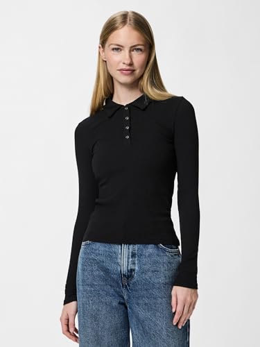 Polo Pckitte de mujer PIECES en algodon de manga corta ajustable 3