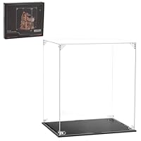 ROBOTIME Acrylic Display Box 28.6x22.9x31.3cm – Transparent Dustproof Showcase for 3D Wooden Puzzles, Mini Models & Collectibles, 7 Kg Weight Capacity, RFM04