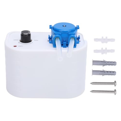 AYNEFY Pompe Péristaltique 12V, Pompe Doseuse de Liquide à Vitesse Réglable pour la Recherche Scientifique en Laboratoire, Petite Portable en Matériau ABS