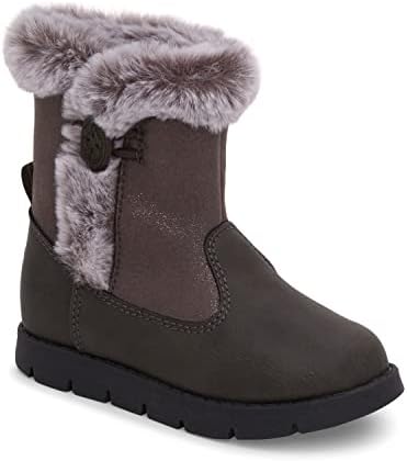 OshKosh B'Gosh Girls Siberian Fashion Boot, Grey, 12 Little Kid | Image 5