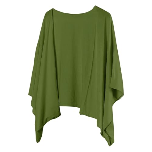 Womens Cardigans Lightweight 3/4 Sleeve Kimono Open Front Cover Up - image 4