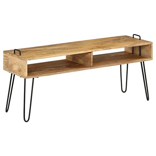 vidaXL Mueble para TV 110x35x45 cm Centro Multimedia Salón Madera Mango Maciza