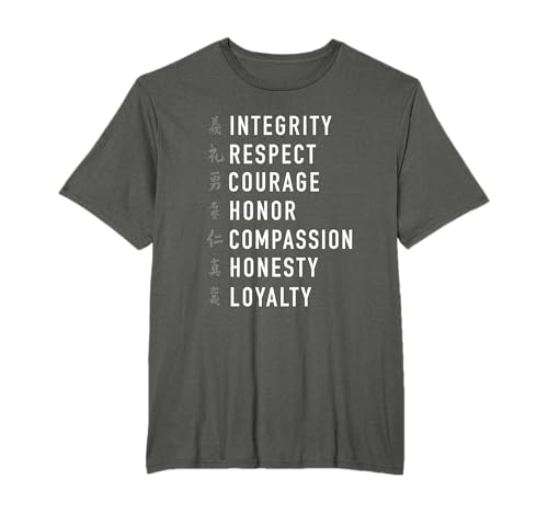 El código de Bushido del Camino Samurái Camiseta