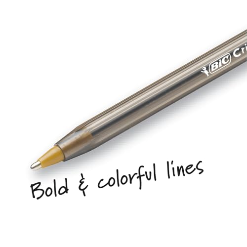 Image of BIC MSBP241-Blu Cristal Xtra Bold Ballpoint Pen, Bold Point (1.6mm), Blue, 24-Count