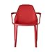 GB-SHOP Chaise piu 'avec accoudoirs Lot de 4 chaises Rosso GERANIO