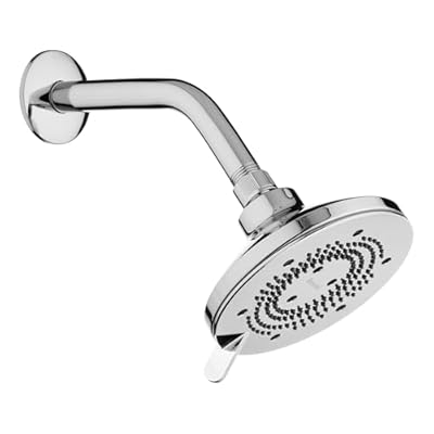 Brondell Nebia High Pressure Shower Head, Yuba NE80, Fixed Showerhead, 5- Setting, Precision Nozzle, Chrome