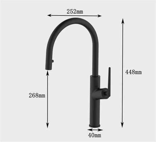 Robinet de cuisine rétractable argenté eau chaude et froide - 5