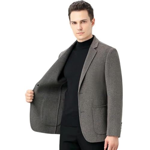 Manteau automne-hiver homme veste longue en laine chaude style britannique chic