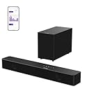 ULTIMEA 2.1ch Surround Sound Bar with Wireless Subwoofer, VoiceMX & BassMX, App Control, 240W Peak Power Soundbar for Smart TV, Adjustable Bass, HDMI, Optical, Bluetooth 6.0, Poseidon M30 (2026 Model)