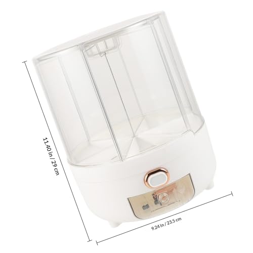 Dispensador de cereales resistente de polipropileno con base estable y seis divisiones 3