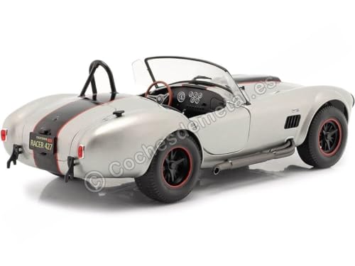 Solido 1:18 1965 Shelby Cobra 427 MkII color plateado miniatura 2