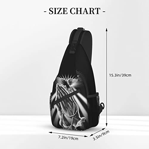 Christian Jesus Sling Bag Crossbody Chest Daypack Fashion Jesus Cross Casual Backpack Shoulder Bags for Women Men3
