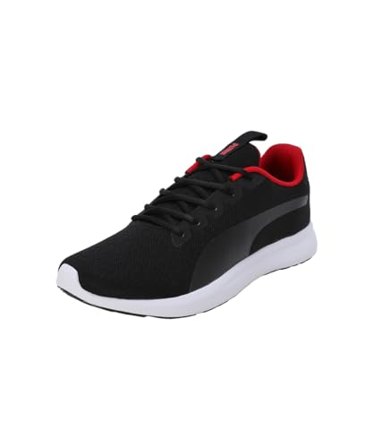 Puma Mens Jigsaw V1 Black-Barbados Cherry Sneaker - 8UK (39627103)