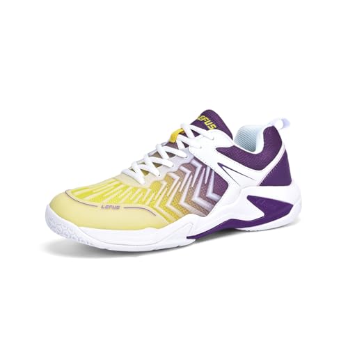 Xuanke Tennisschuhe Halle Herren Atmungsaktiv rutschfest Sportschuhe Damen Badminton Schuhe sandplatz Trainerschuhe (Weiß Violett, Erwachsene, 40, Numerisch, EU Schuhgrößensystem, Breit) Xuanke Tennisschuhe Halle Herren Atmungsaktiv rutschfest Sportschuhe Damen Badminton Schuhe sandplatz Trainerschuhe (Weiß Violett, Erwachsene, 40, Numerisch, EU Schuhgrößensystem, Breit)