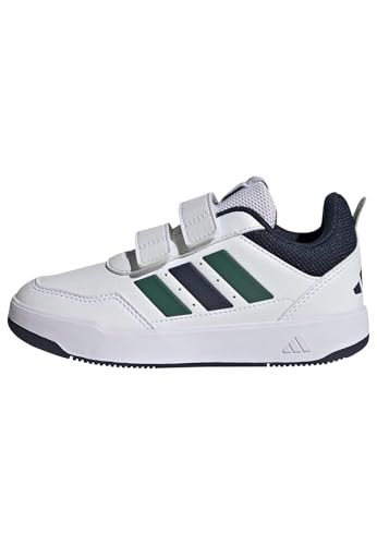 adidas Unisex Kids TENSAUR Sport 3.0 Hook and Loop Shoes Kids, FTWR White/Collegiate Green/Collegiate Navy, 13.5 UK Child