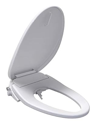 Gele WB002 Elongated Smart Toilet Bidet Seat, Non-electric, Slow Close Seat & Lid, Dual Nozzle, Easy Installation & Clean, Adjustable Spray Pressure, fit most toilets, Kohler, Toto, American Standard
