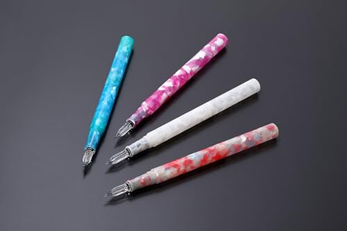 寺西化学 Teranishi Chemical Industry Guitar Glass Pen with Cap Aurora Jelly Blue GLAAL-JB - Image 2
