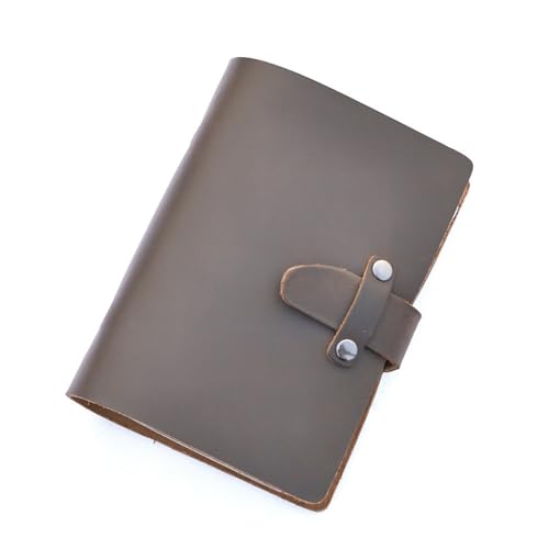 ノート メモ帳 レトロなビジネスオフィスダイアリー 手帳 文房具(Dark brown)