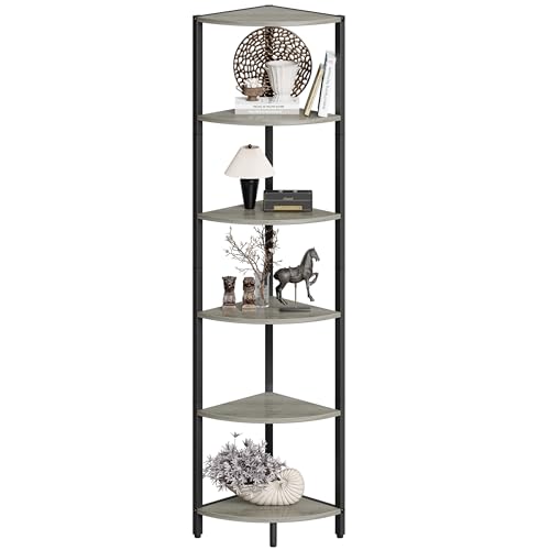 IRCPEN 6 Tier Corner Shelf 63.1" Tall Ladder Corner Storage