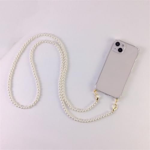Coque transparente avec sangle iPhone 13 Pro étui cordon collier lanière de luxe