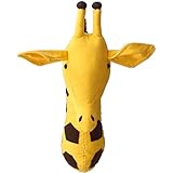 Relleno: PP Algodón Summerwindy Pared de Cabeza de Animal en 3D Colgante de Pared Juguetes Escultura de Pared de Animales para Ni？os Habitación - Jirafa