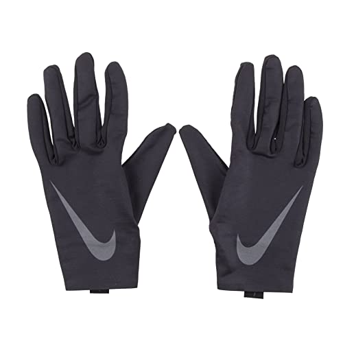 Luvas masculinas Nike de camada base, Black/White, Large