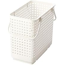 LIKE-IT Laundry Laundry Storage Stacking Laundry Basket L, White, LBB-12C, Biomass Plastic, Approximately 30% Used