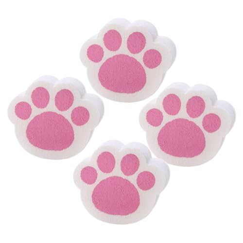 FOMIYES 4 Piezas Esponjas de Limpieza Forma de de Gato de Esponjas para Cocina y Baño Limpiadores de Espejos sin Material Suave y Duradero para Superficies