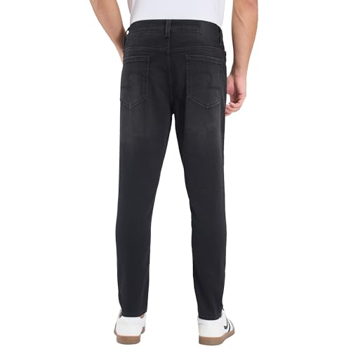 Image of Spykar Men's Kano Slim Fit Mid-Rise Jeans (Ankle Length)