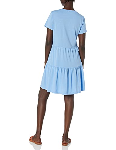 Monrow Women's Dress, Sky Blue, S #TOP1