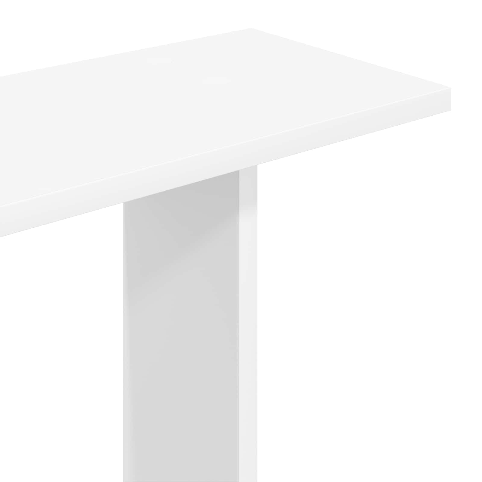 Wandregal Wandhalterung Weiß aus Holzwerkstoff 56 x 20 x 90 cm, platzsparendes Hängeboard mit viel Stauraum für Wohnzimmer, Schlafzimmer, Küche, Bad und Büro