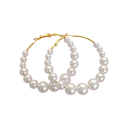 Boucles d'oreilles de Mouton en Perles Long Hoop : Le Luxe Créatif