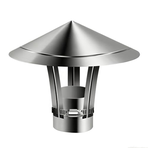Chapeau de cheminée en acier inoxydable 304 durable pour conduit de 7.5 pouces