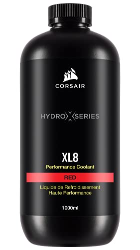 CORSAIR Hydro X Series, XL8, Performance Coolant, 1L, Translucent Red
