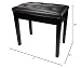 RockJam Padded Wooden Piano Bench Stool with Storage (RJKBB500)