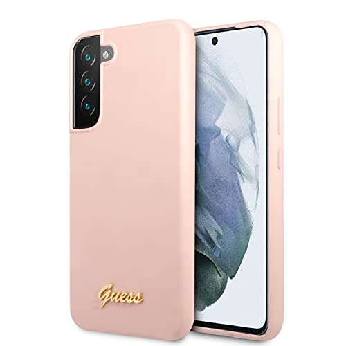 Guess GUHCS22MLSLMGPP Étui de Protection en Silicone pour S22+ S906 Rose