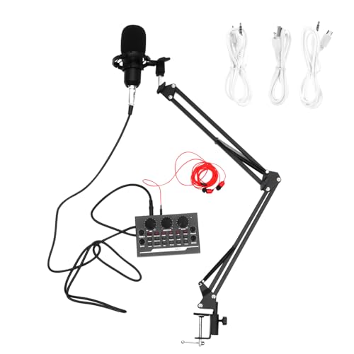 Kit de microphones à condensateur BESPORTBLE 11 pièces avec support réglable pour karaoké