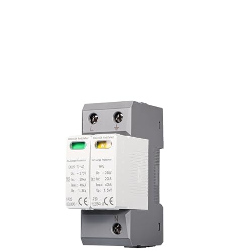 Dispositif de protection contre les surtensions CA 220V 275V rail DIN 2 pôles - 3