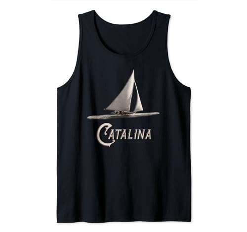 Maglietta Sailing Catalina Vintage Sail Boat Nautical Freedom Canotta