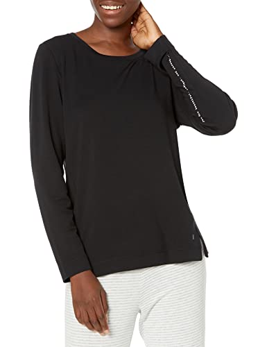 Image of HUE Women's Solid French Terry Long Sleeve Lounge Tee