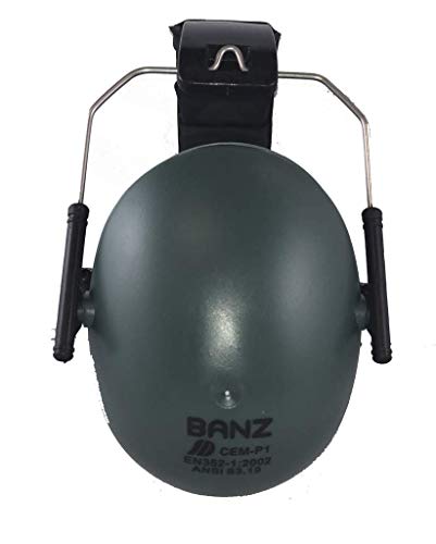BANZ Baby Kids Hearing Protection Earmuffs Dark Green 2-10